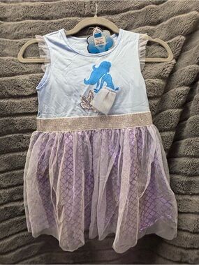 NWT Jxs Neat Girls Mermaid Tulle Dress | Size 6-7Y | Blue & Purple Scales